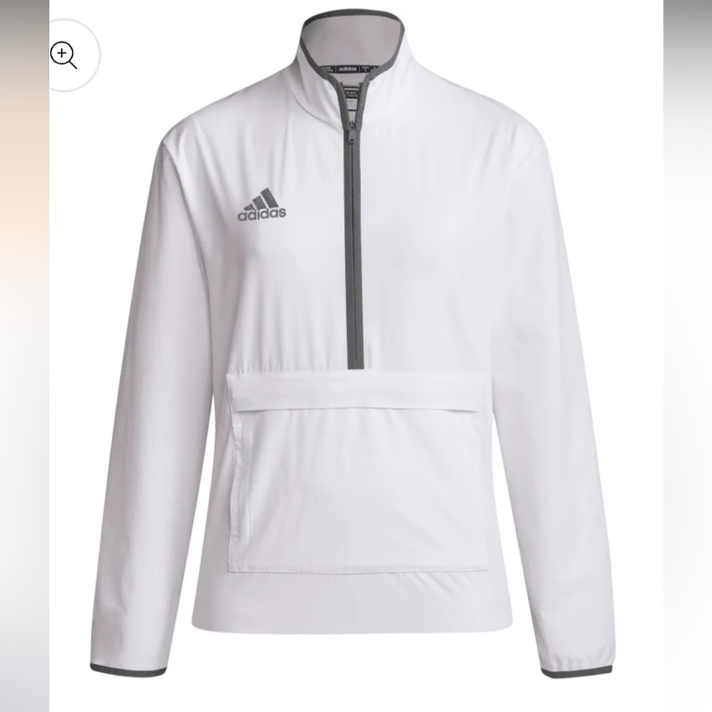 Adidas W LS 1/4 ZIP WOVEN WIND JACKET size XL NWT